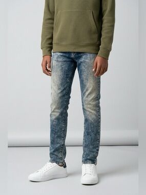 Trussardi Junior Boys 16 Slim Straight Blue Stretch Jeans